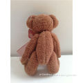 10CM Plush stuffed bear baby toy with Butterfly knot